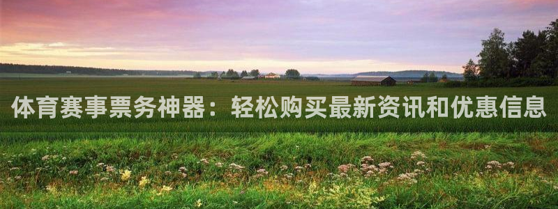 360体育：体育赛事票务神器：轻松购买最新资讯和优惠信息
